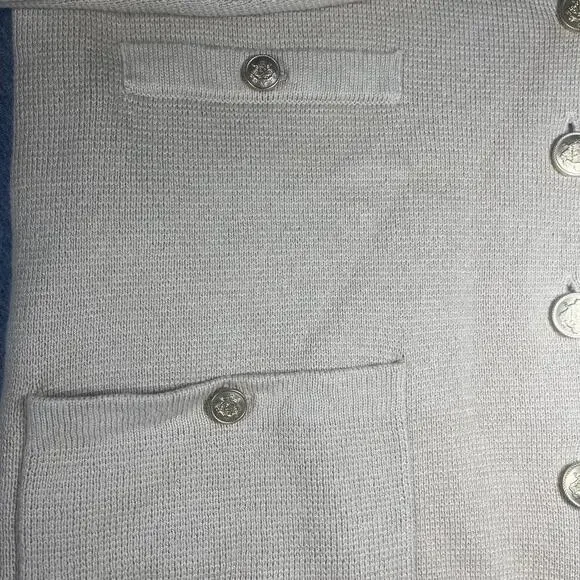 New JCREW Woman’s Size S V-neck Sweater Blazer in Beige BX466 LKH Color - Picture 6 of 8